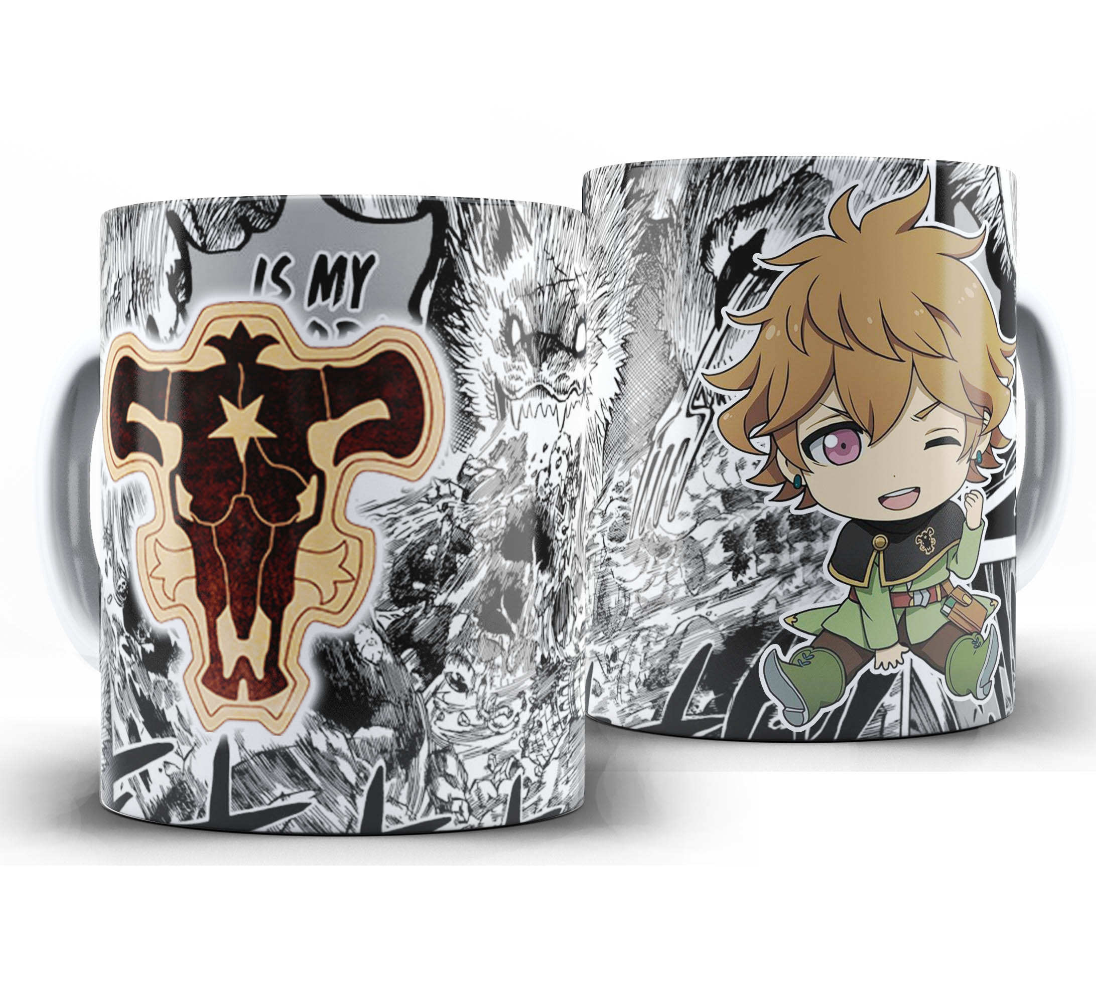 Caneca Anime - Black Clover Chibi - Finral